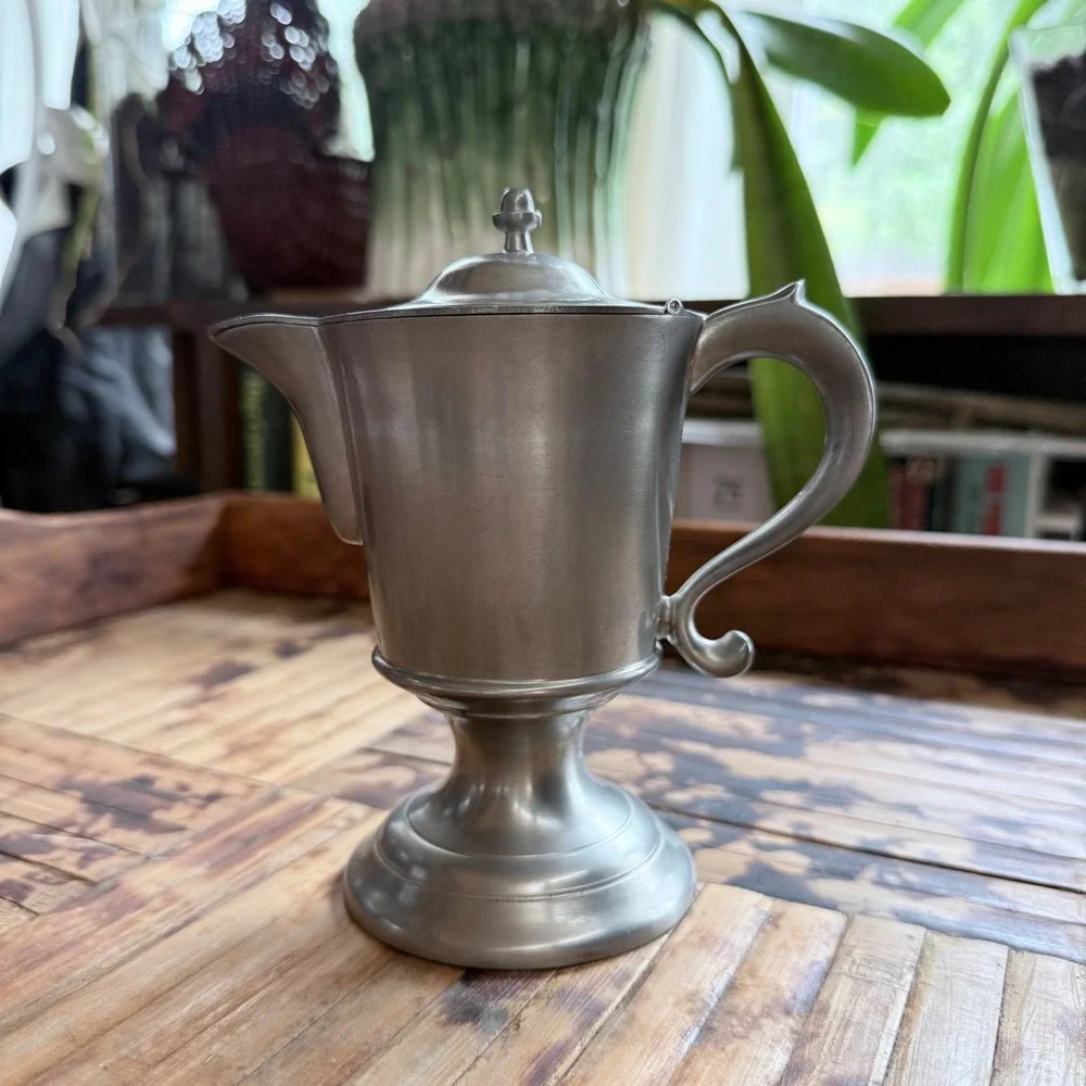 Henry Ford Museum Woodbury Reproduction Pewter Creamer Colonial Revival Pitcher